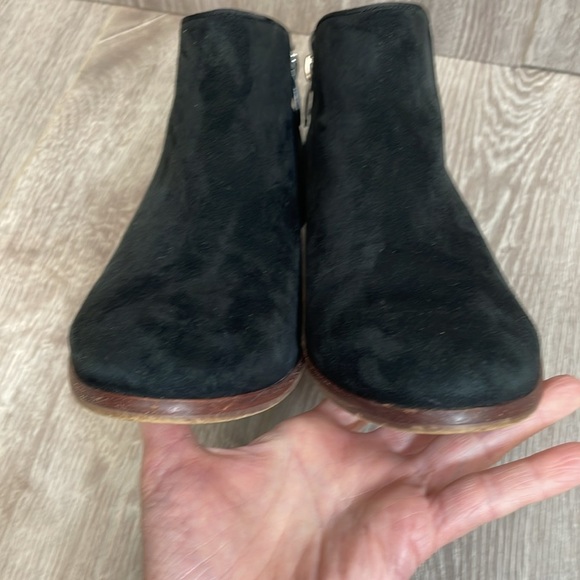 Sam Edelman Black Suede Leather Petty Ankle Bootie 7.5W - Picture 14 of 15